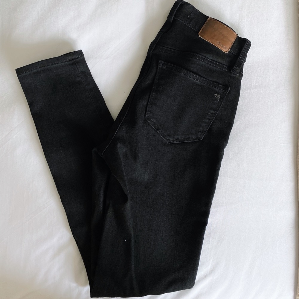 NWOT Madewell Black High Rise Skinny Jeans